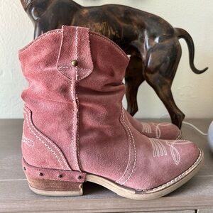 Sundance Dusty Rose Pink Cowboy Boots 39